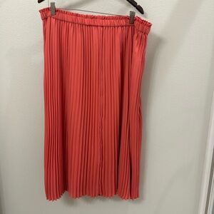 J. Crew Vibrant Coral A-Line Skirt